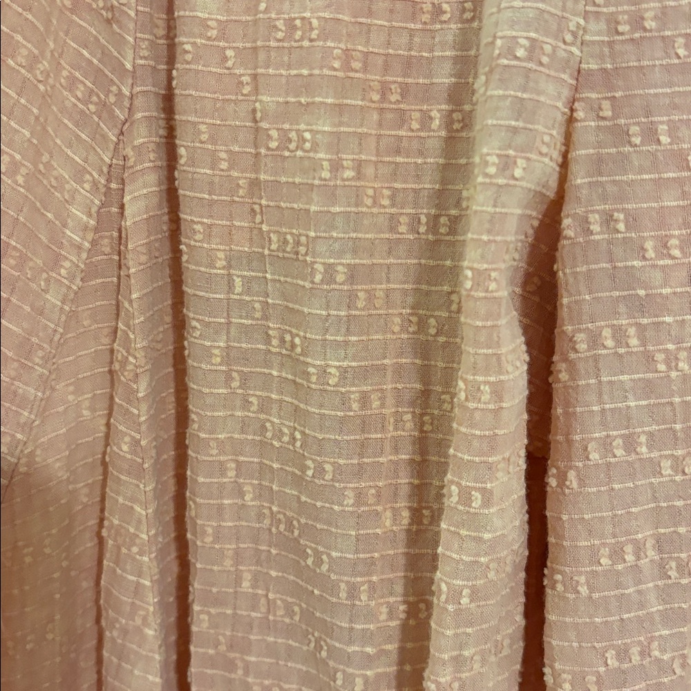 Women's Peach Tiered Ruffle Maxi Pants - Picture 7 of 7